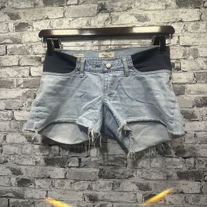 EUC Madewell Light Blue Distressed Jean Shorts Size 28